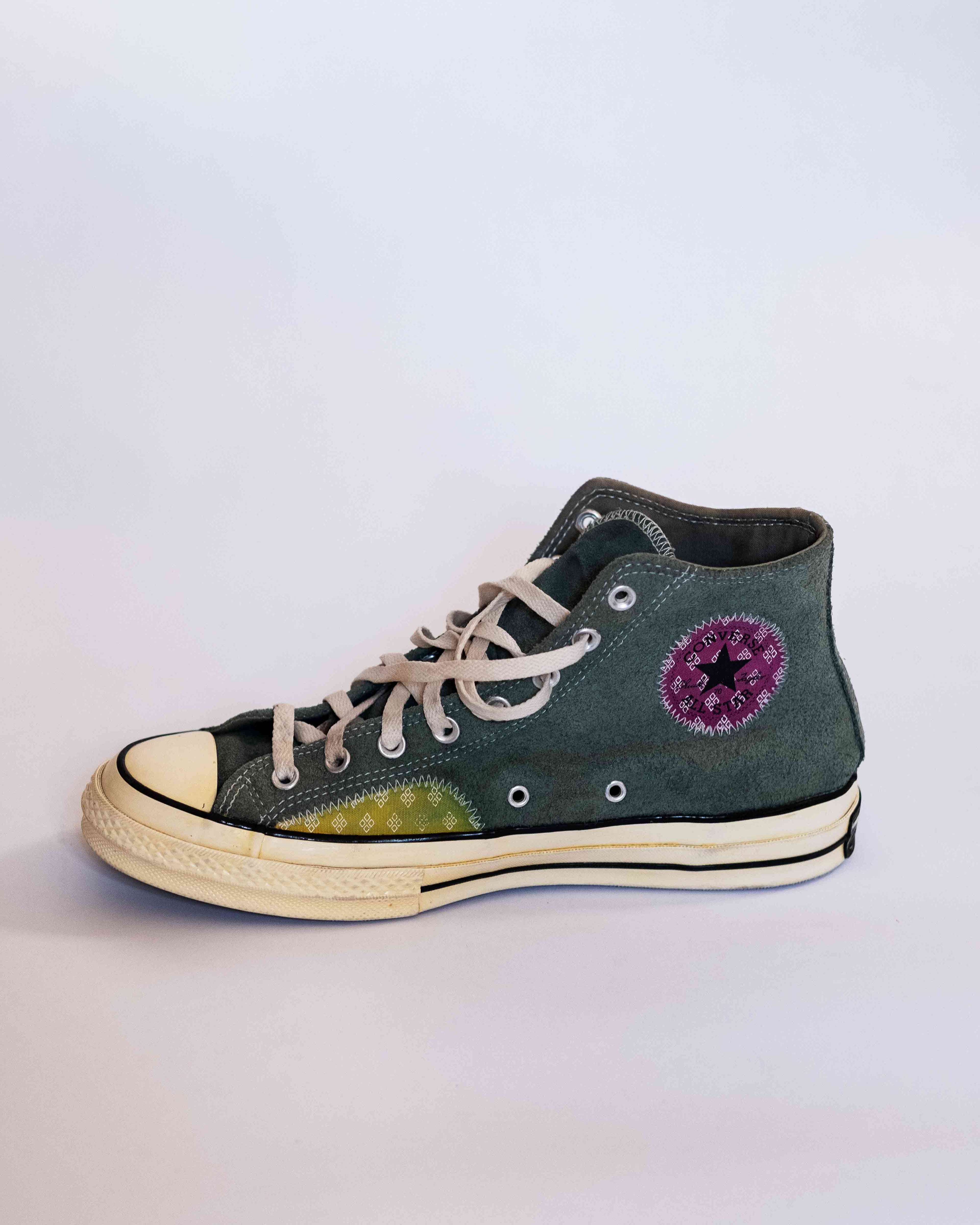 Converse High top patched suede canvas