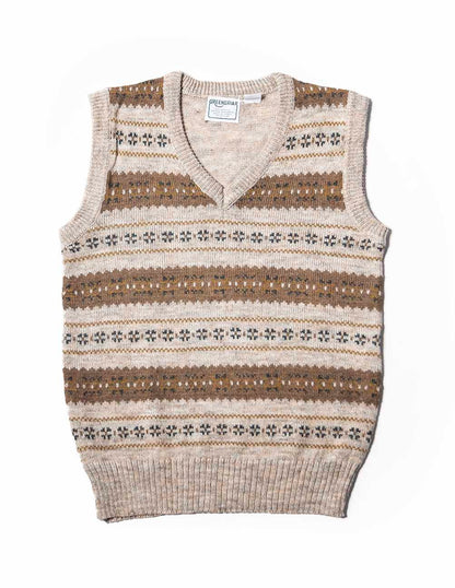 Pattern sweater vest