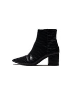 Faux Croc skin pointy Boots