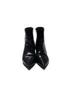 Faux Croc skin pointy Boots