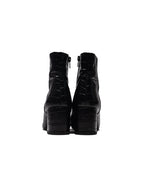 Faux Croc skin pointy Boots