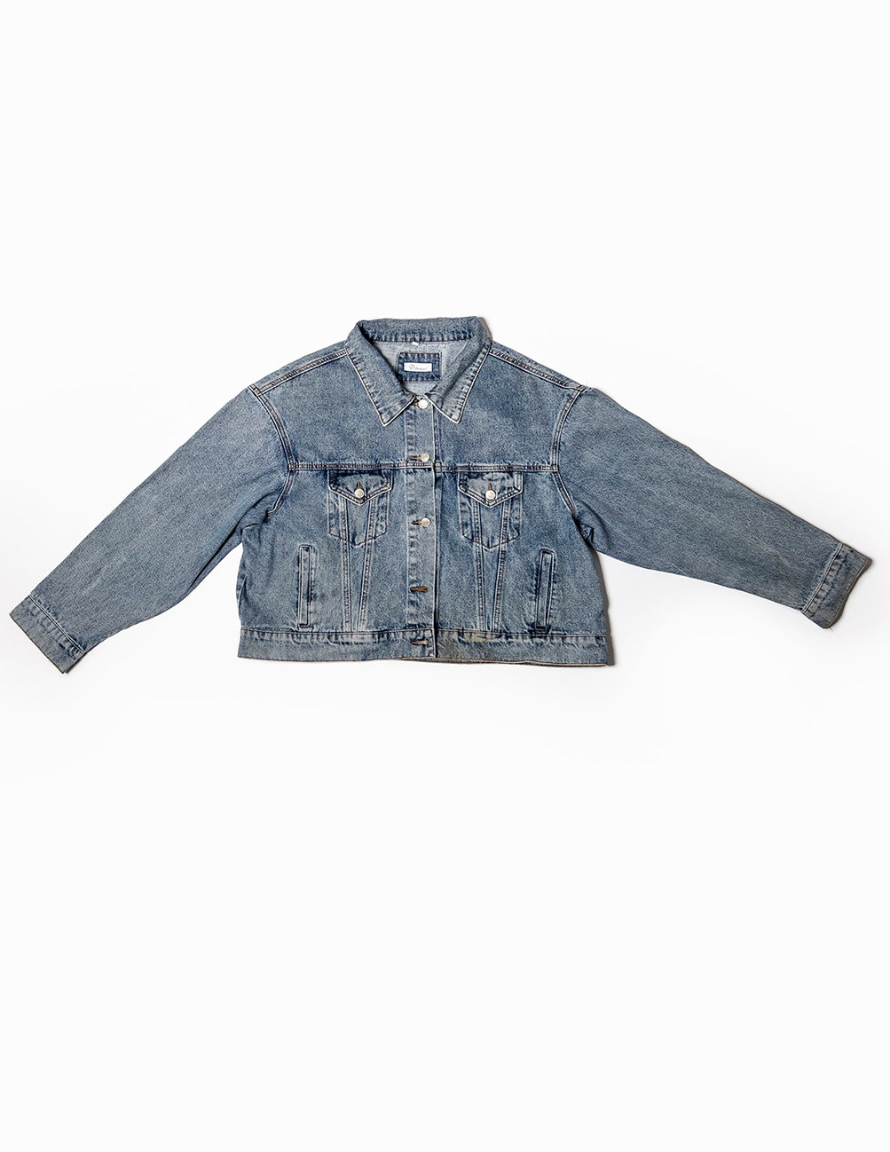 Stone wash denim jacket