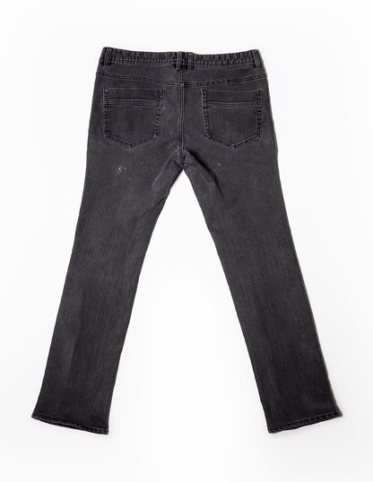 Black denim jeans