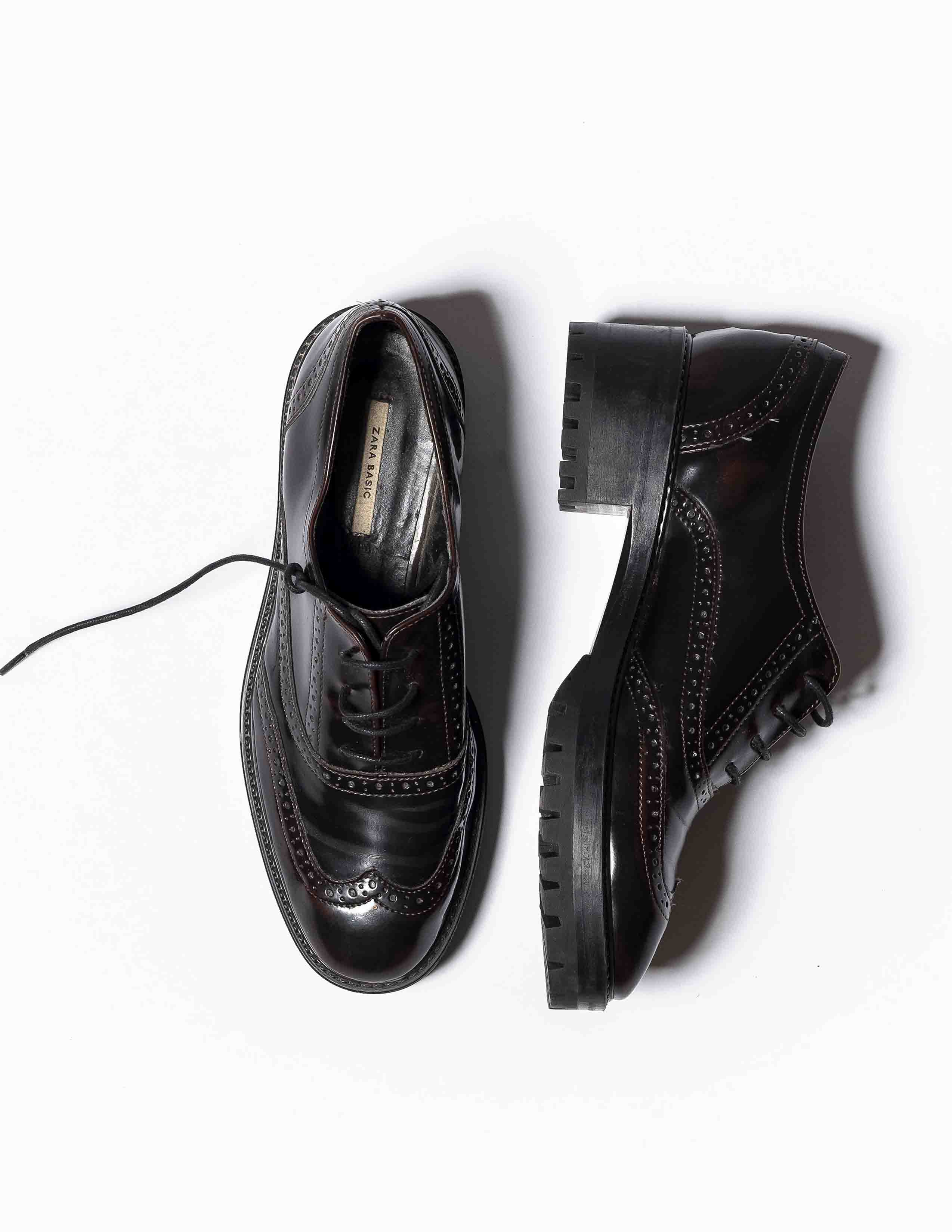 Zara Bloque Brogue Shoe