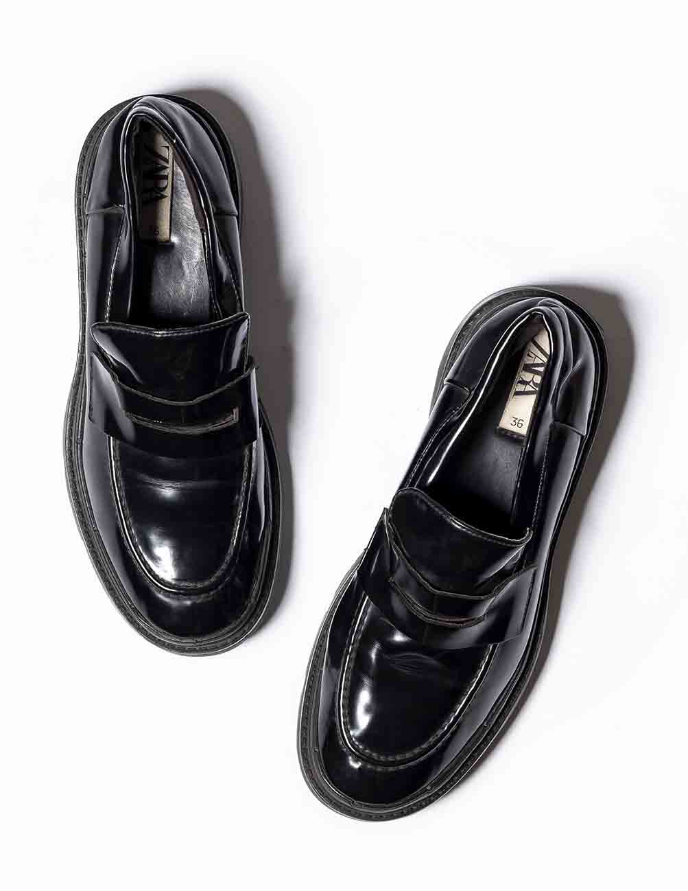 Zara bloque loafers