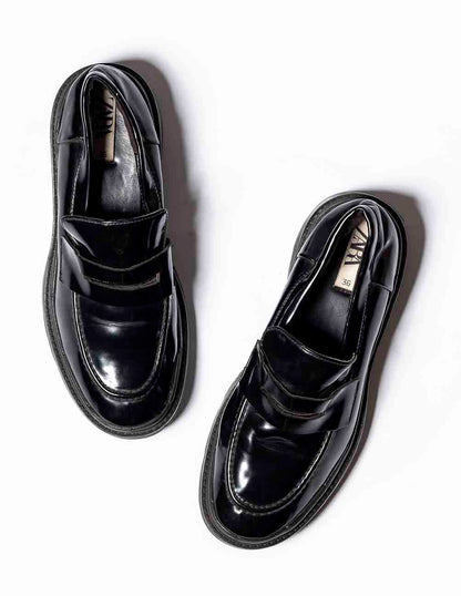 Zara bloque loafers