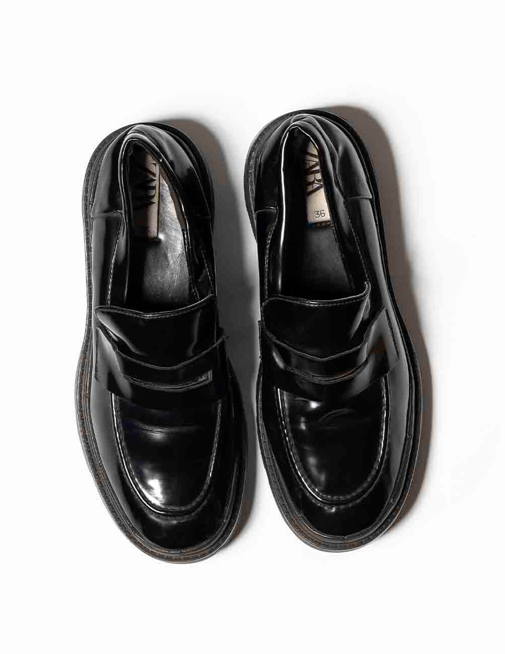 Zara bloque loafers