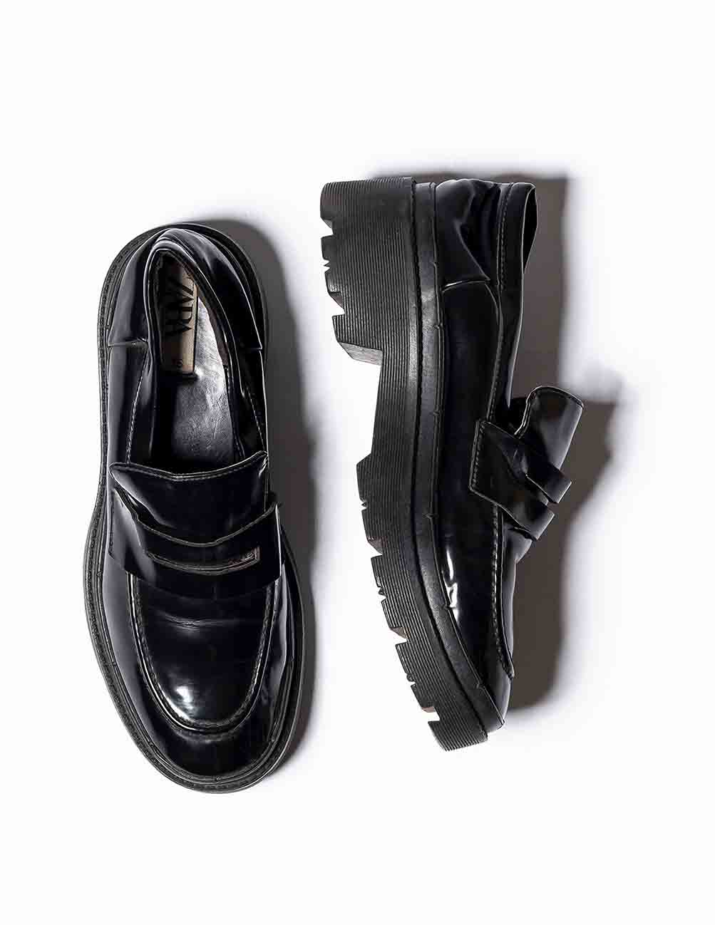 Zara bloque loafers