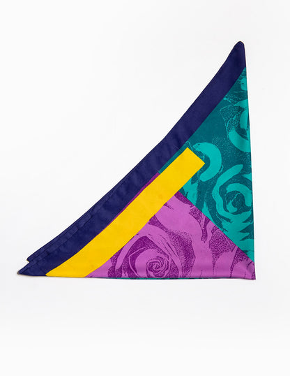 Silk Scarf Rose Pattern