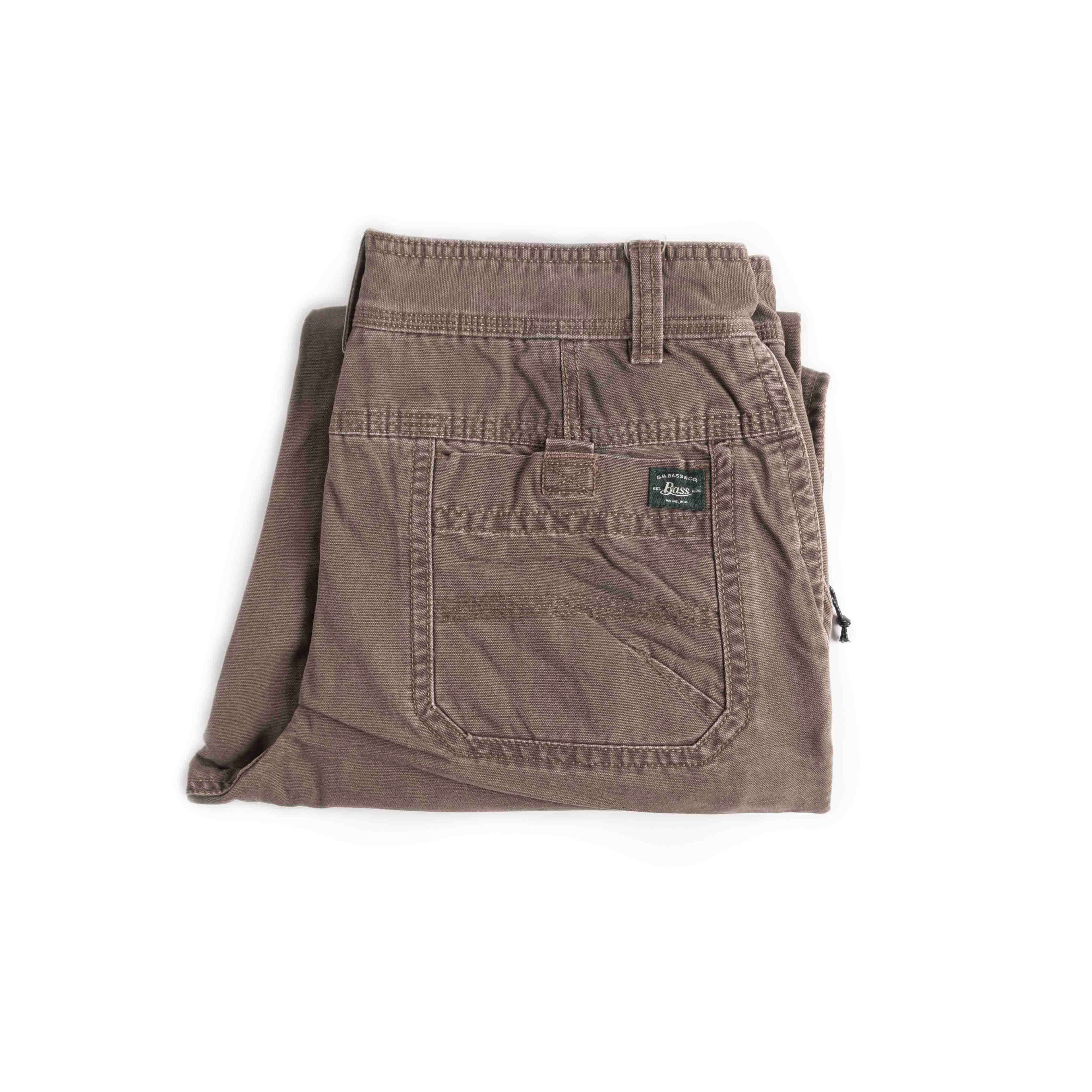 Canvas khaki pants