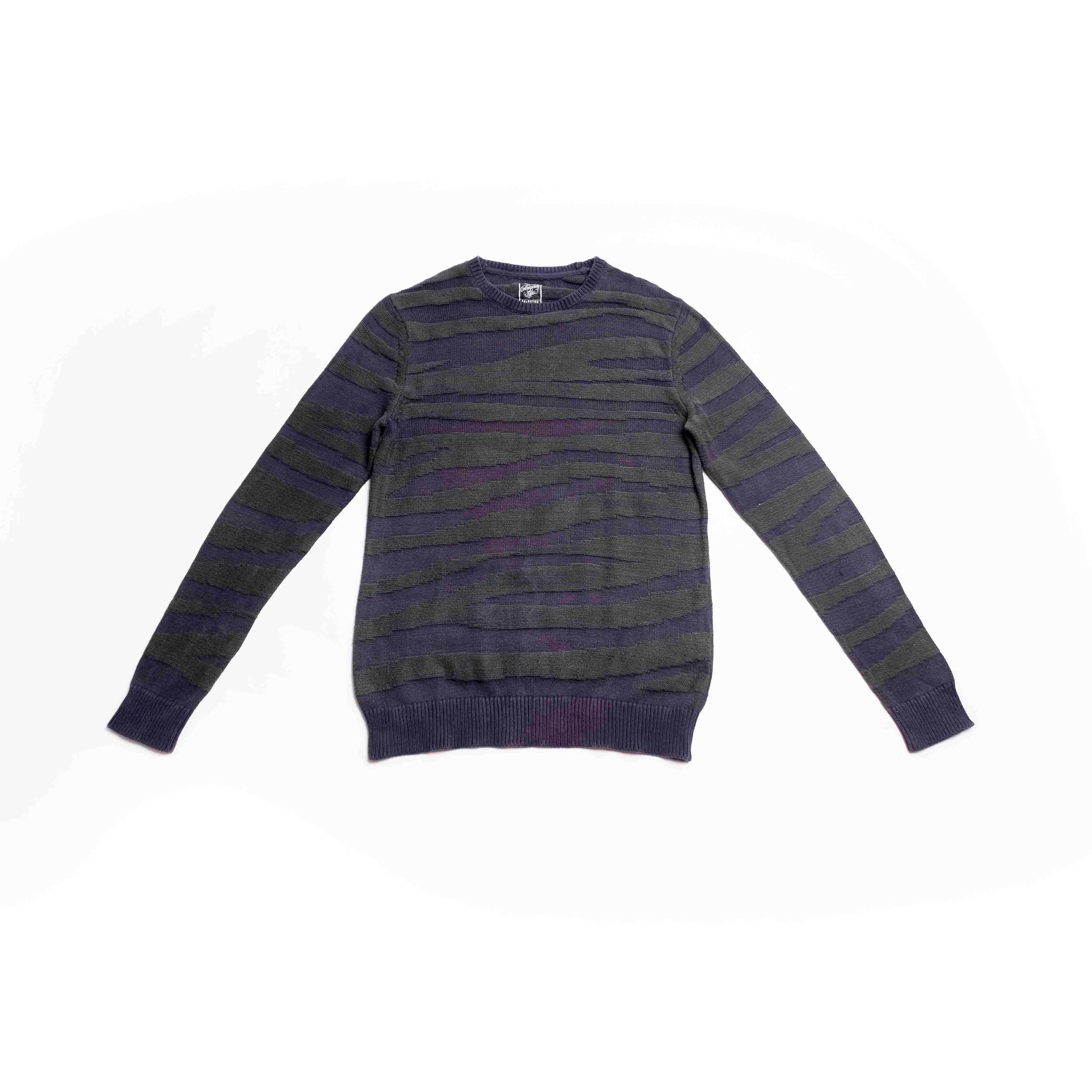 Tiger Stripe pattern Crew neck