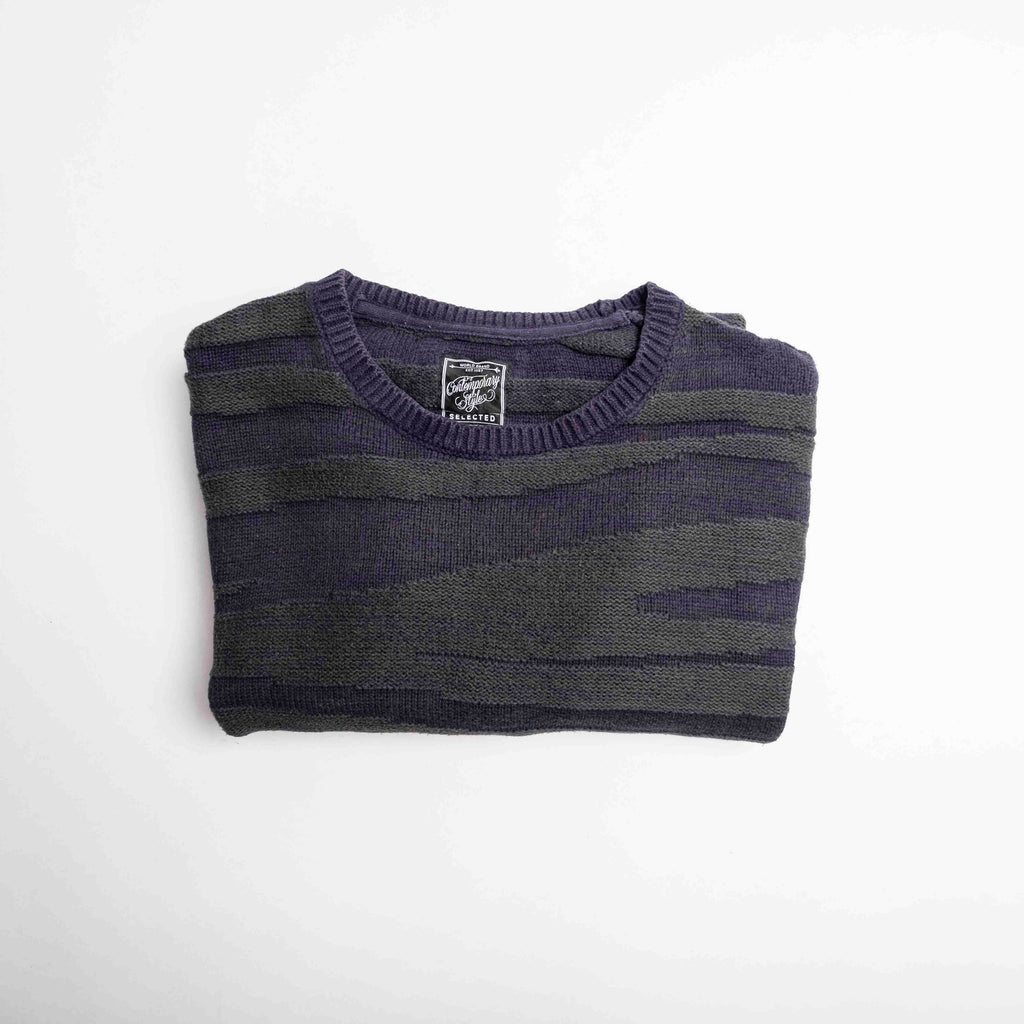 Tiger Stripe pattern Crew neck