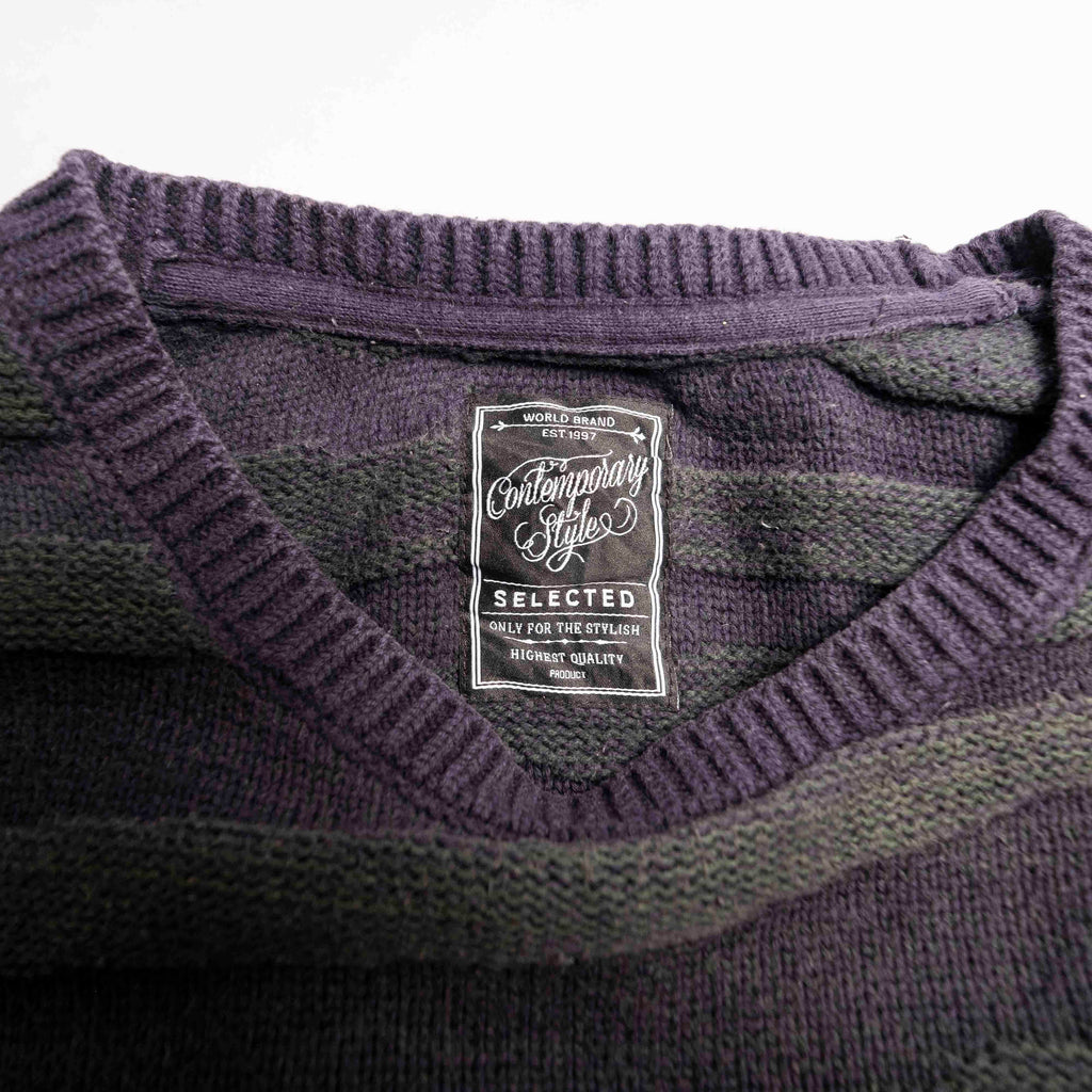 Tiger Stripe pattern Crew neck