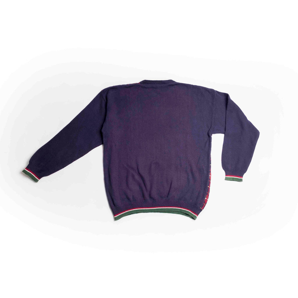 Checkered Pattern Crew Neck