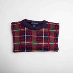 Checkered Pattern Crew Neck